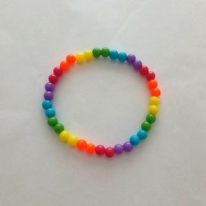 Handmade Rainbow bead bracelet